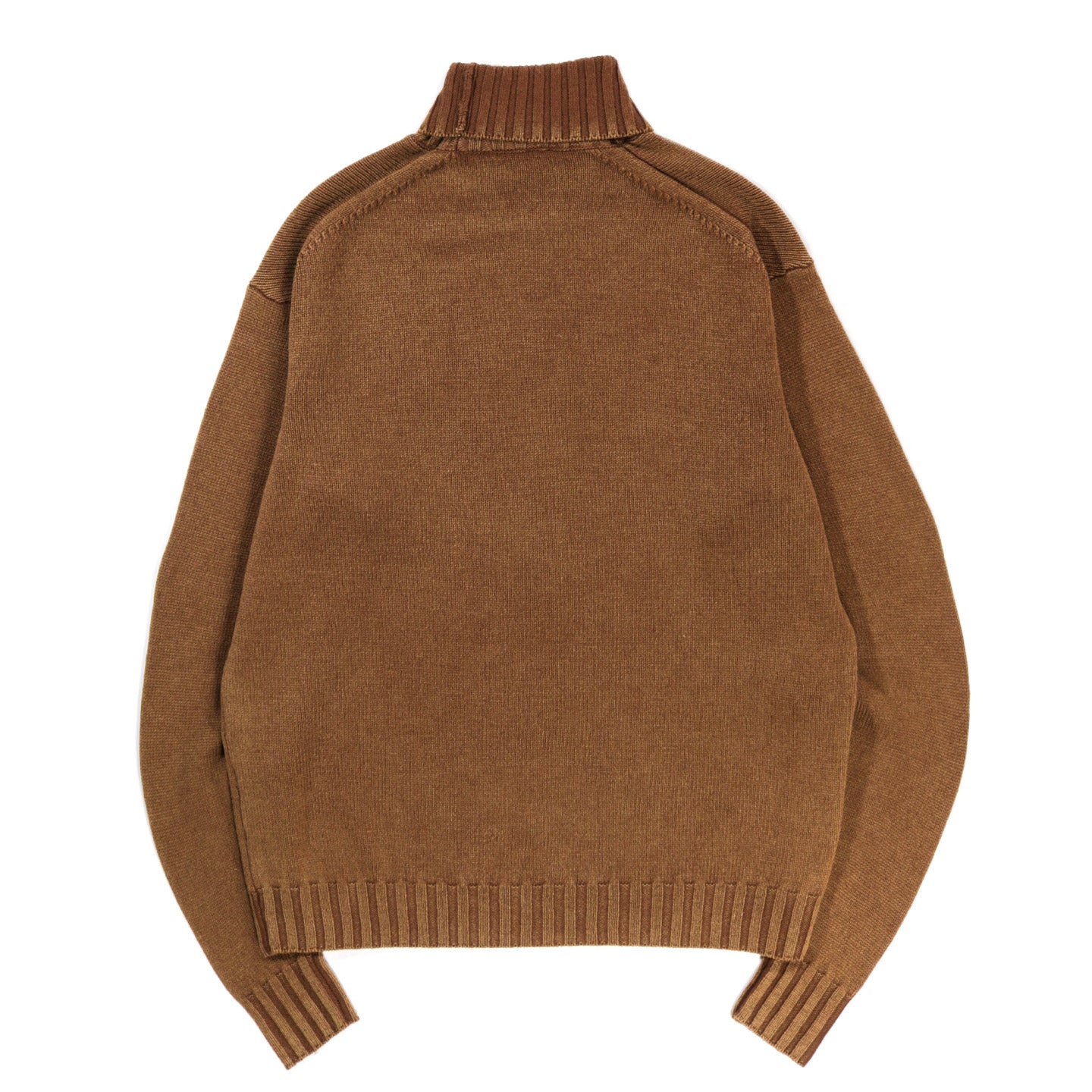 AURALEE WASHED FRENCH MERINO KNIT TURTLE BROWN