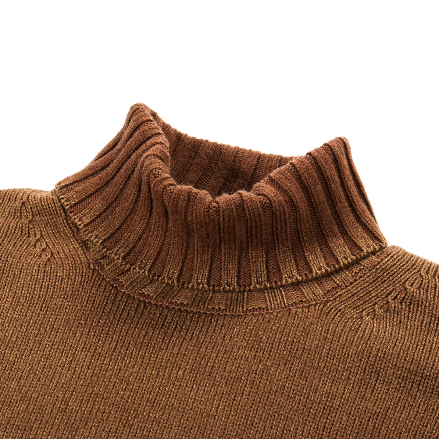 AURALEE WASHED FRENCH MERINO KNIT TURTLE BROWN