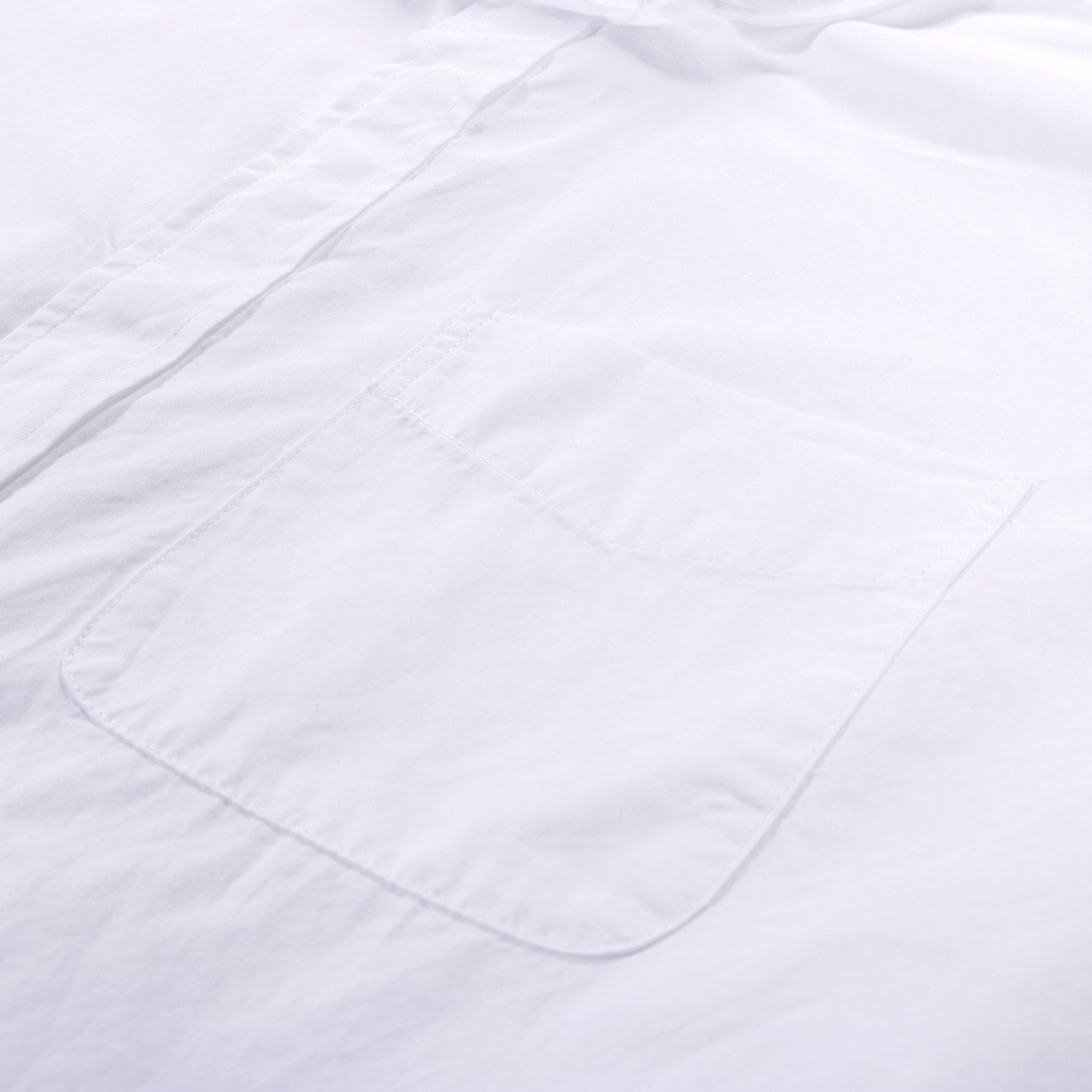 ENGINEERED GARMENTS ROUNDED COLLAR SHIRT WHITE BROADCLOTH