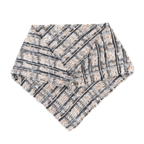 4SDESIGNS NECKERCHEIF GREY TOURNIER FANTASIE TWEED PLAID