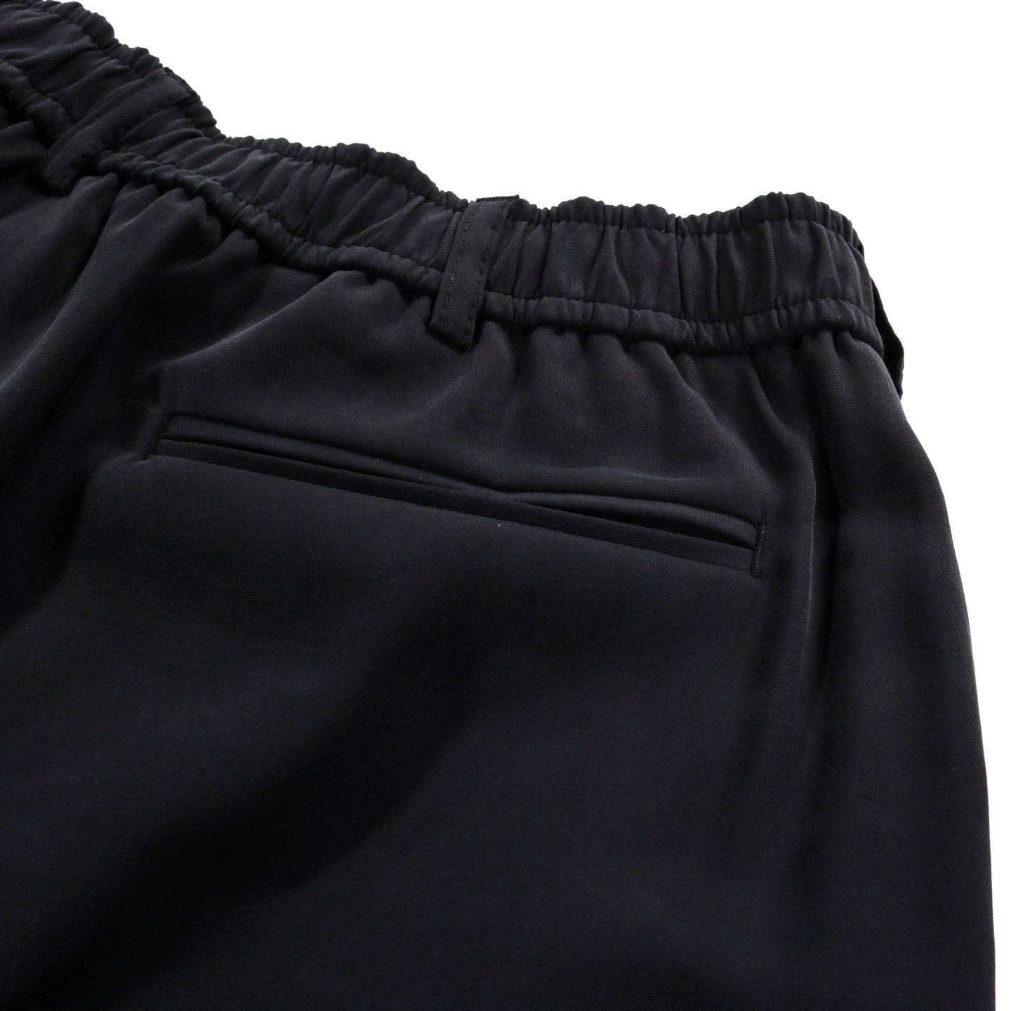 4SDESIGNS TAILORED ELASTIC PANT 10OZ. BLACK VISCOSE / POLY TWILL