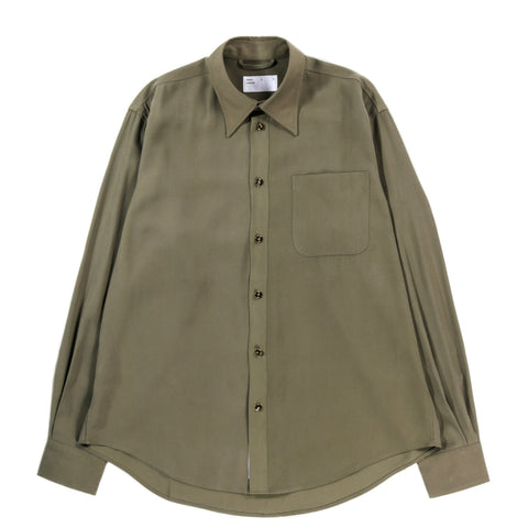 4SDESIGNS LI BD SHIRT OLIVE VISCOSE/POLY TWILL