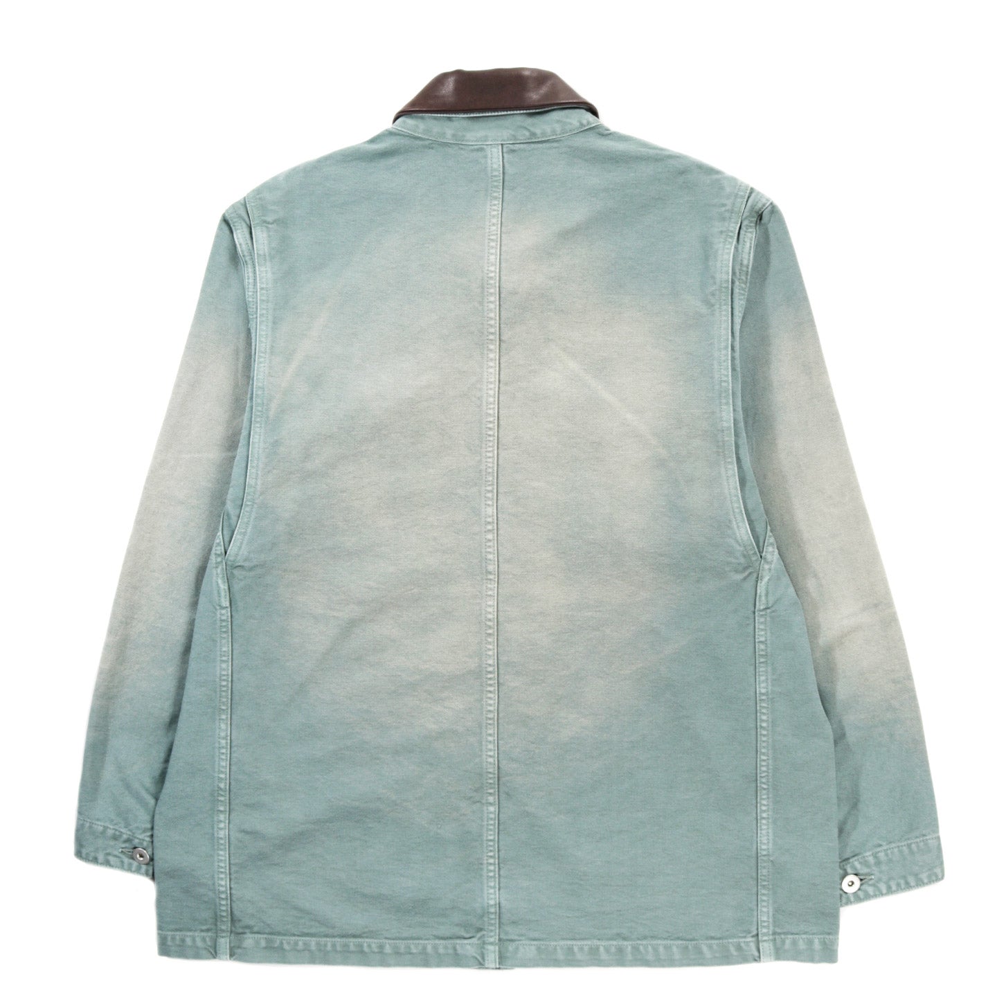 AURALEE ORGANIC COTTON DUCK BLOUSON ASH GREEN