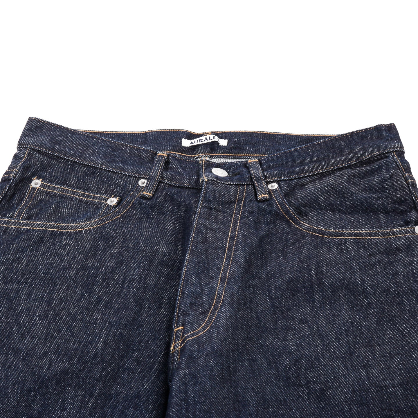 AURALEE HARD TWIST DENIM WIDE PANTS INDIGO