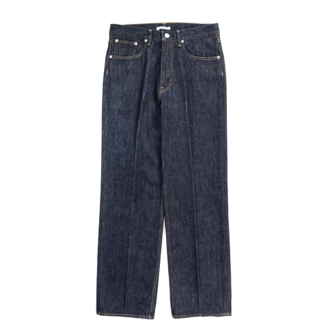 AURALEE HARD TWIST DENIM 5P PANTS INDIGO