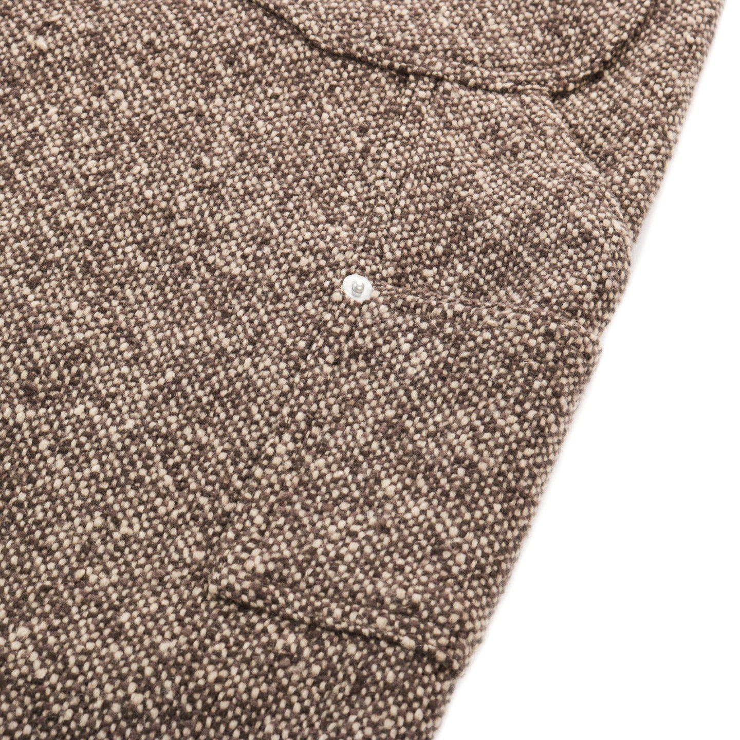 AURALEE HOMESPUN TWEED PAINTER PANTS BROWN