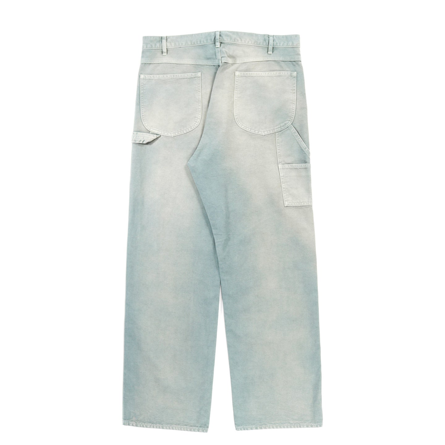 AURALEE ORGANIC COTTON DUCK PANTS ASH GREEN