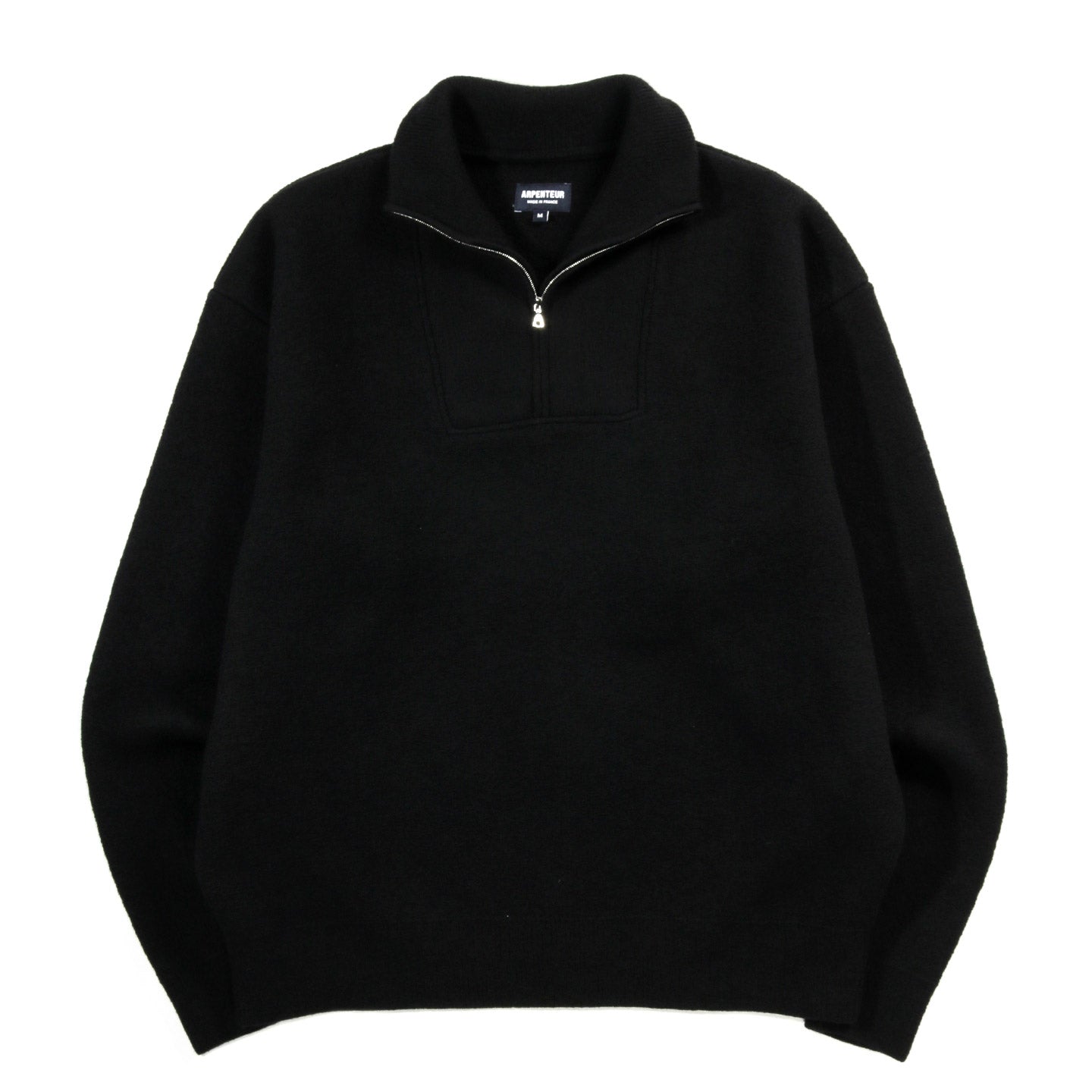 ARPENTEUR CAM SWEATER FELTED WOOL BLACK