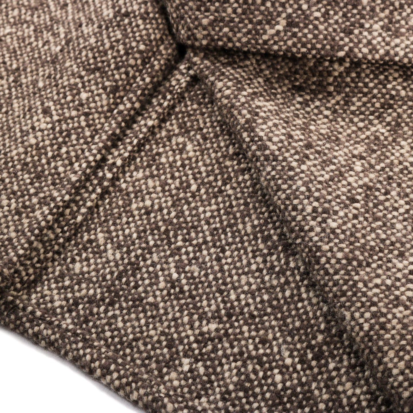AURALEE HOMESPUN TWEED SHIRT BLOUSON BROWN