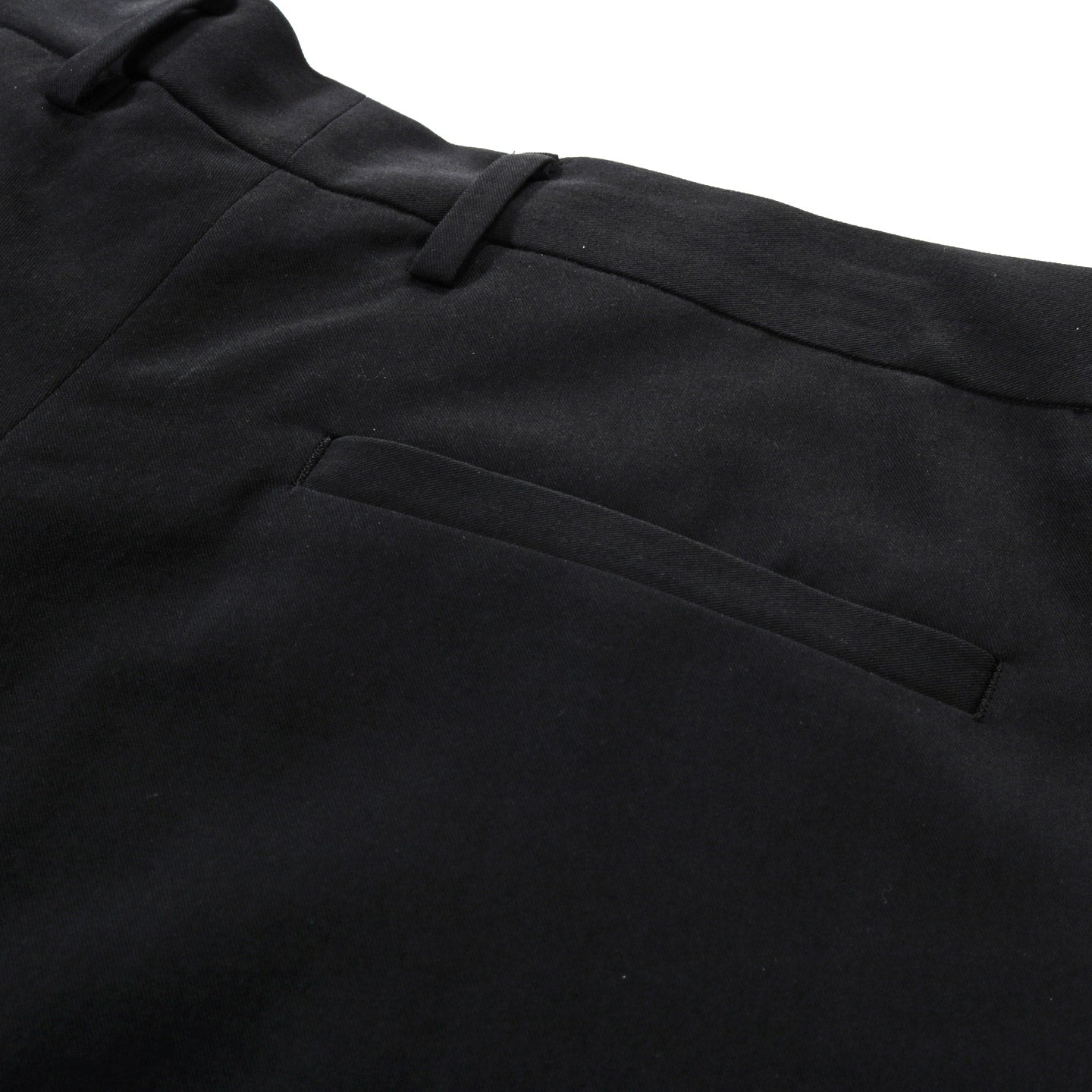 AURALEE LIGHT COTTON WOOL VIYELLA SLACKS BLACK