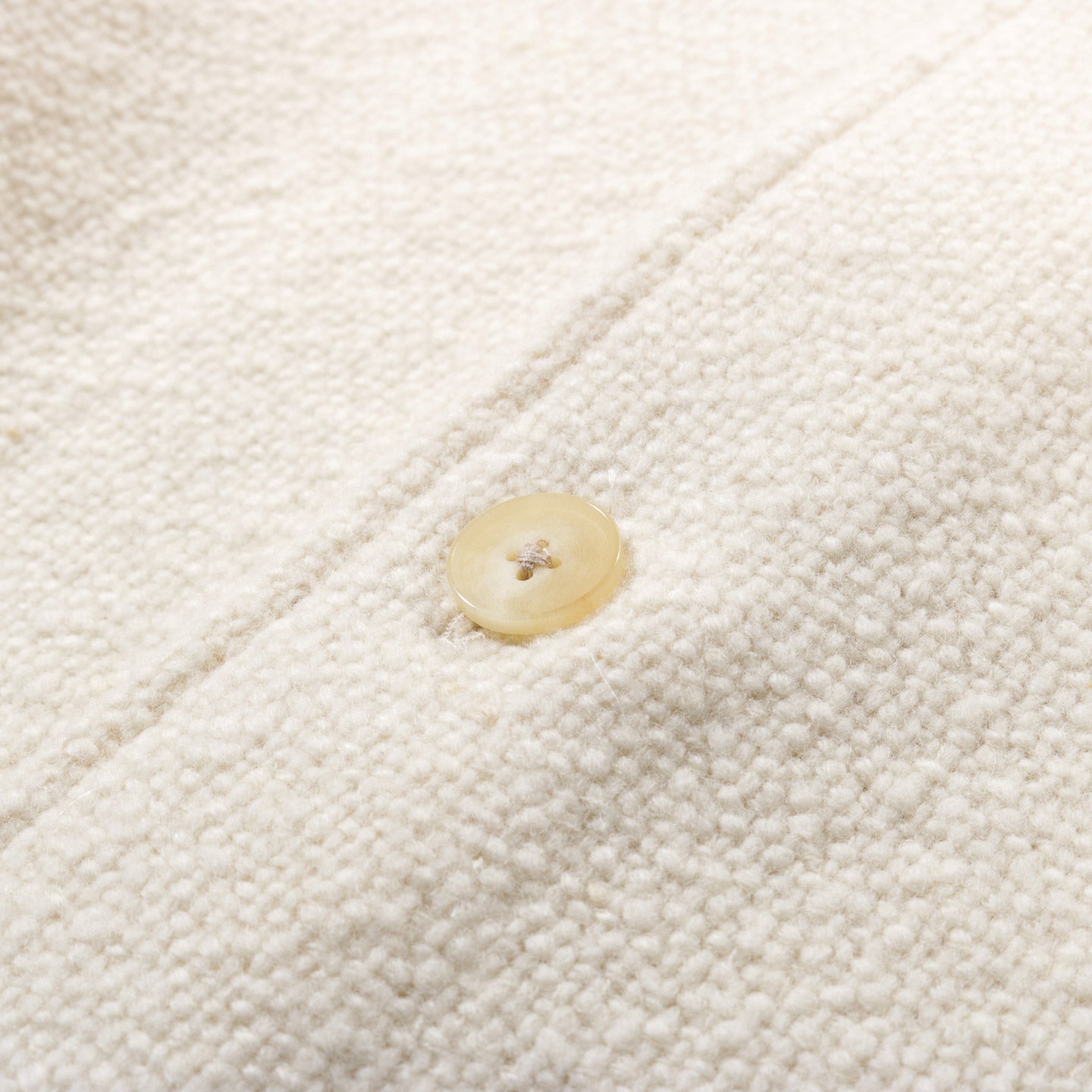 AURALEE HOMESPUN TWEED SHIRT BLOUSON IVORY WHITE