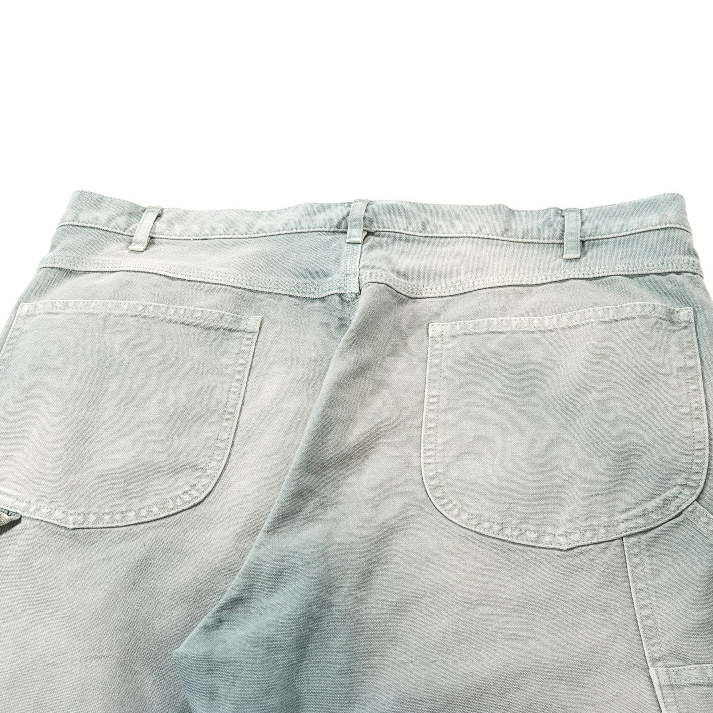 AURALEE ORGANIC COTTON DUCK PANTS ASH GREEN