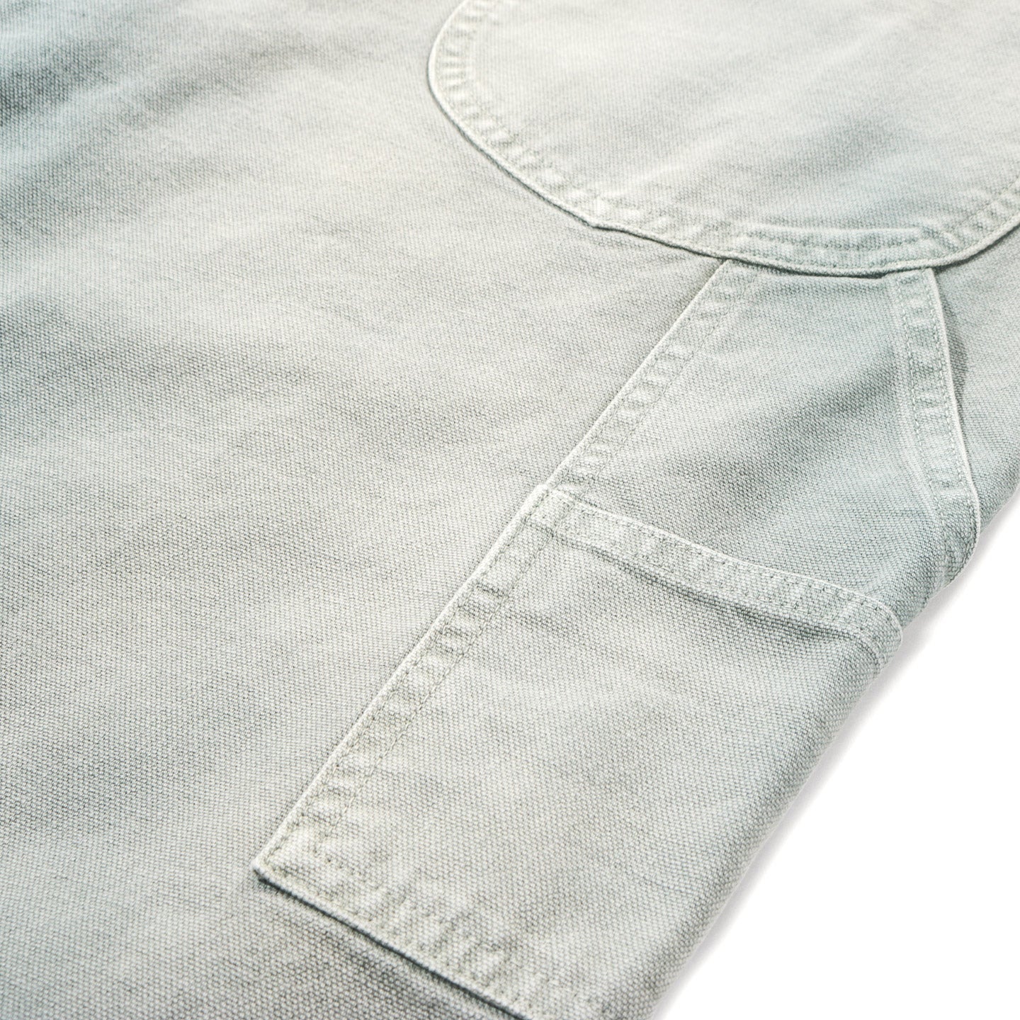 AURALEE ORGANIC COTTON DUCK PANTS ASH GREEN