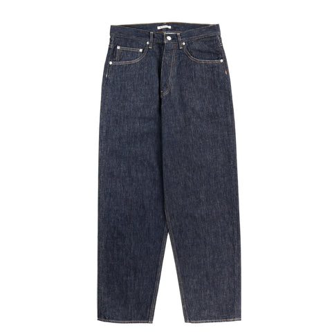 AURALEE HARD TWIST DENIM WIDE PANTS INDIGO