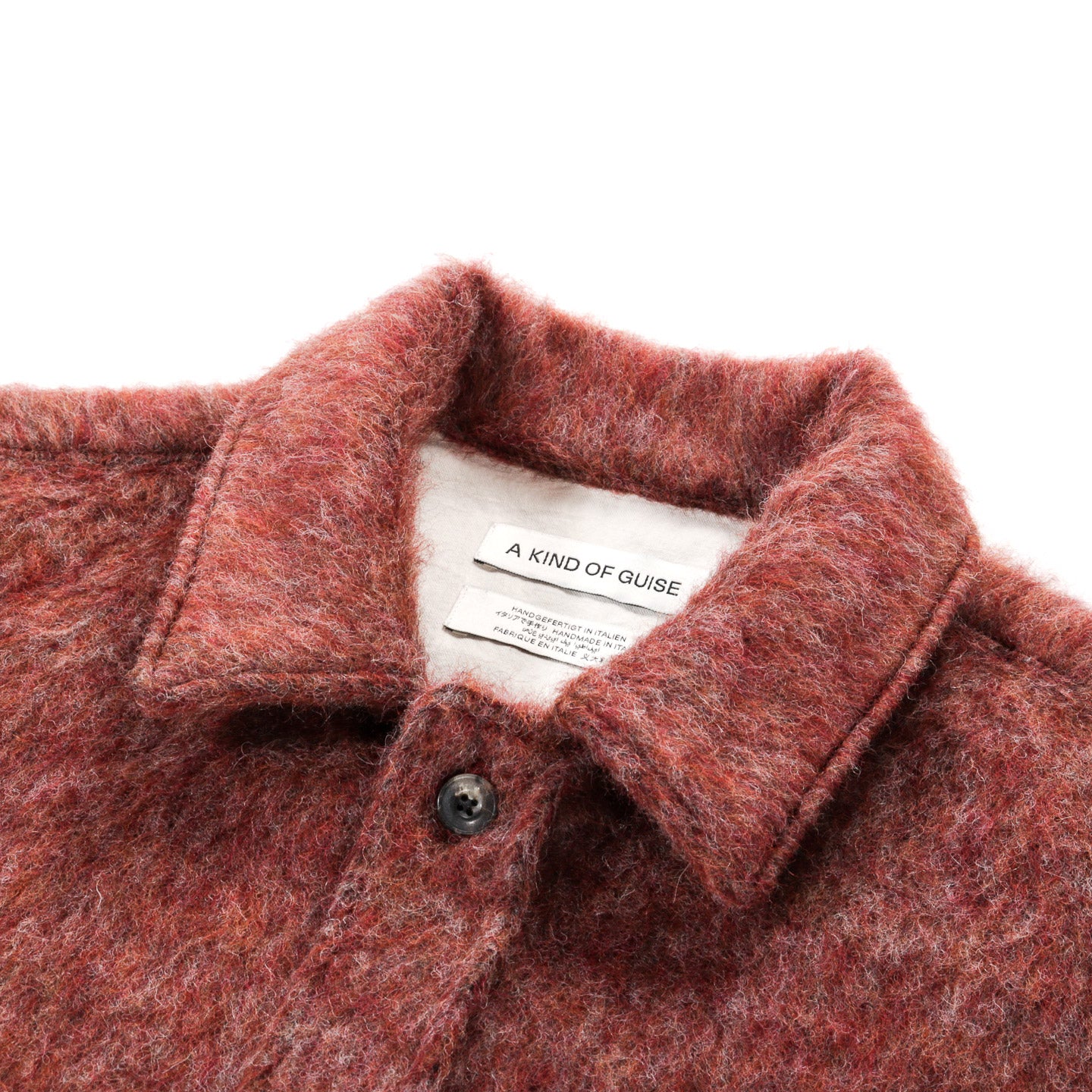 A KIND OF GUISE CULLU OVERSHIRT HAIRY SIENNA