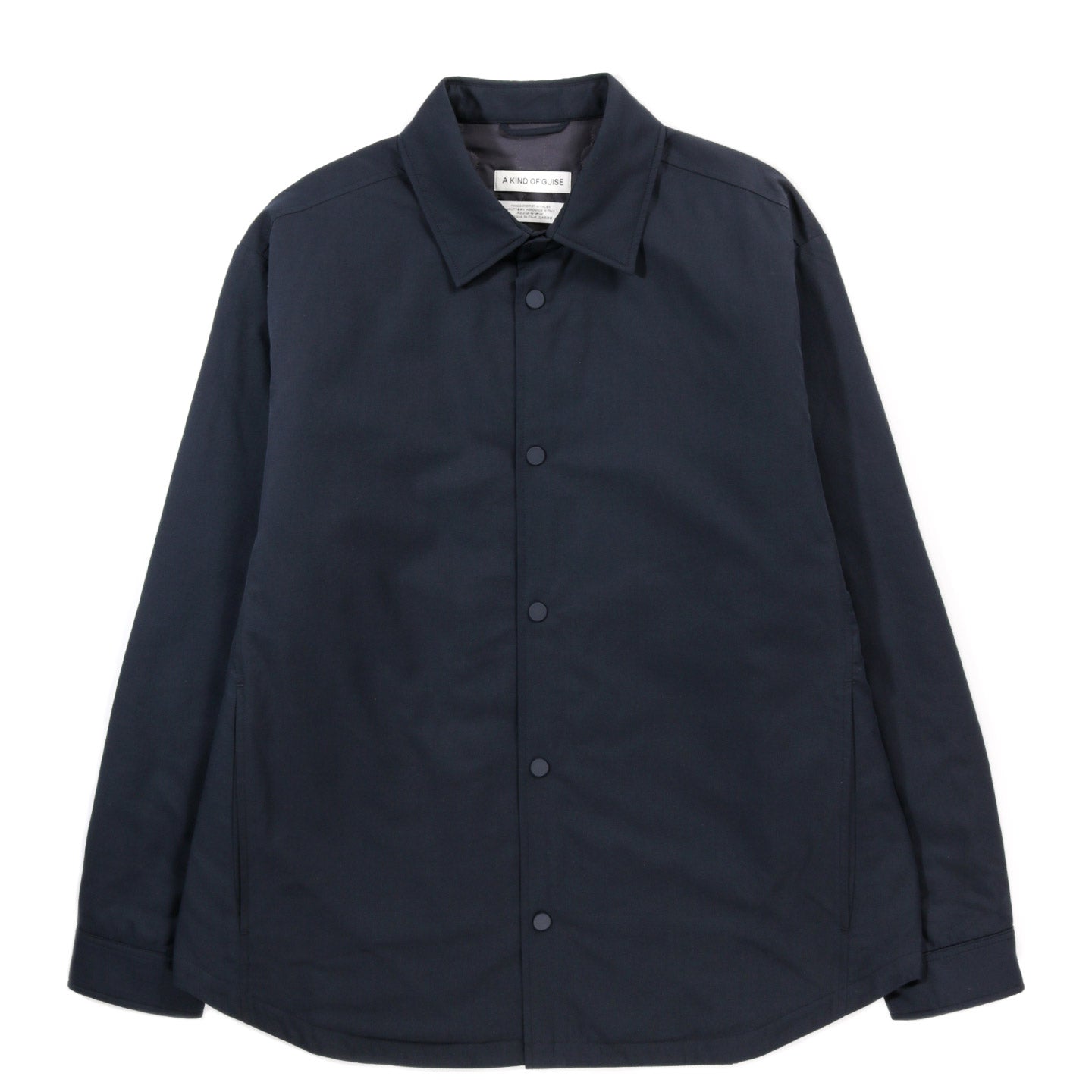 A KIND OF GUISE OLKAY QUILTED OVERSHIRT NAVY TWILL