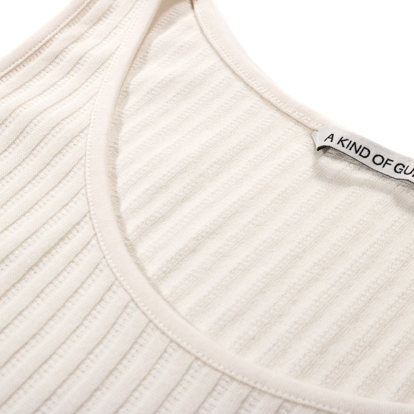 A KIND OF GUISE TOMASO TANKTOP ALMOND AJOUR