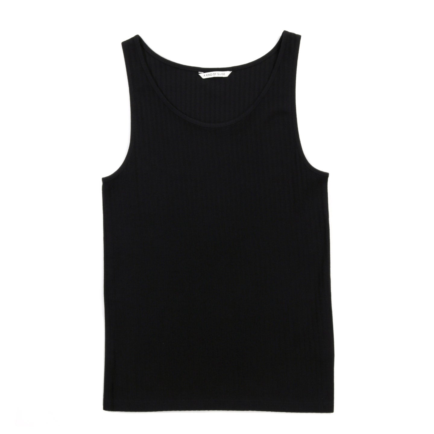 A KIND OF GUISE TOMASO TANKTOP BLACK AJOUR