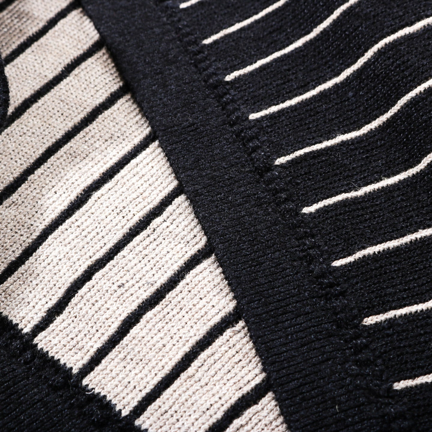 A KIND OF GUISE MAHUA KNIT POLO INDIA INK STRIPE