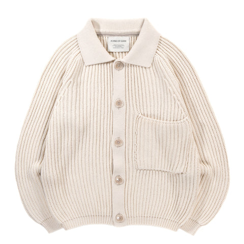 A KIND OF GUISE JUHI KNIT BLOUSON SEASHELL