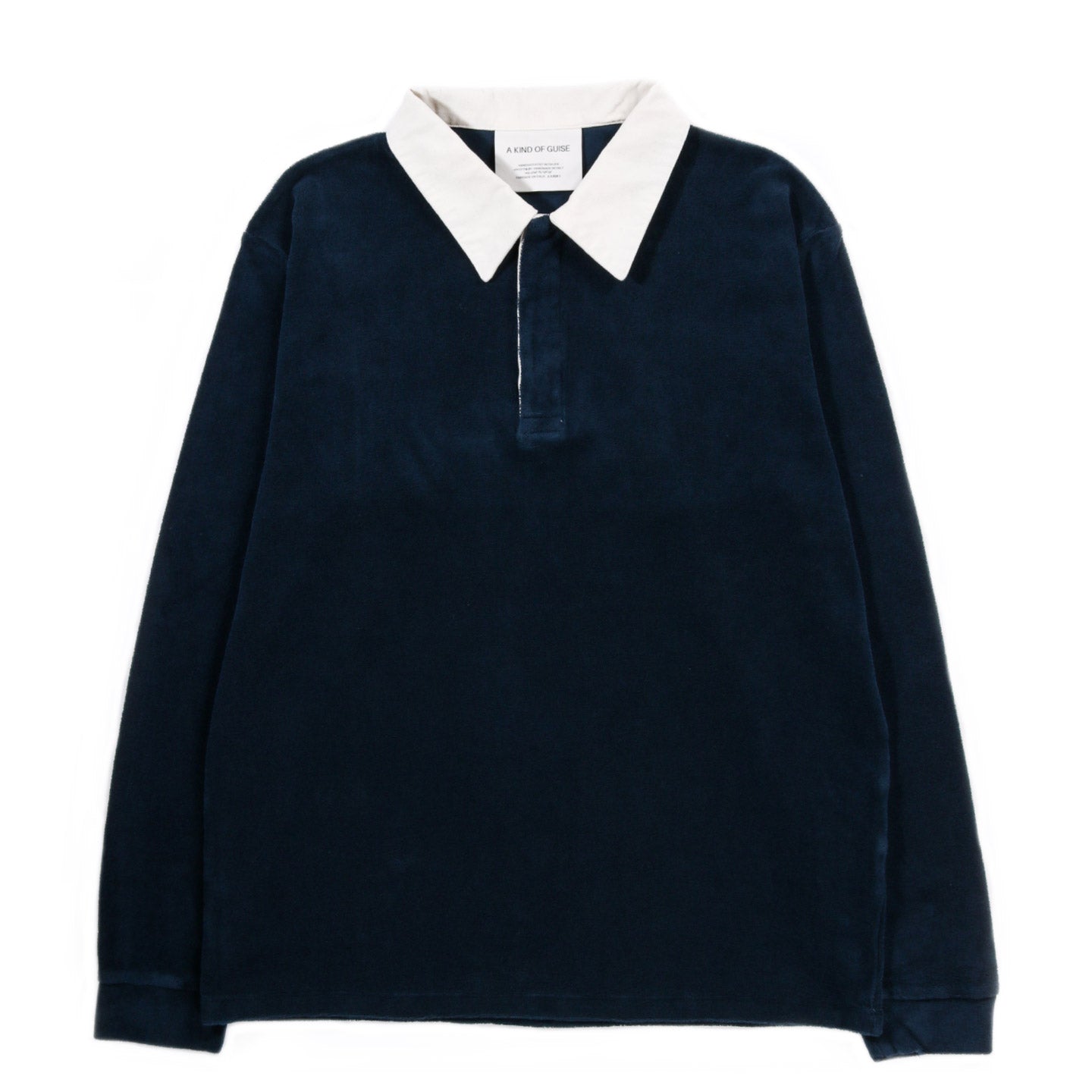 A KIND OF GUISE RAYK RUGBY SHIRT PETROL VELVET