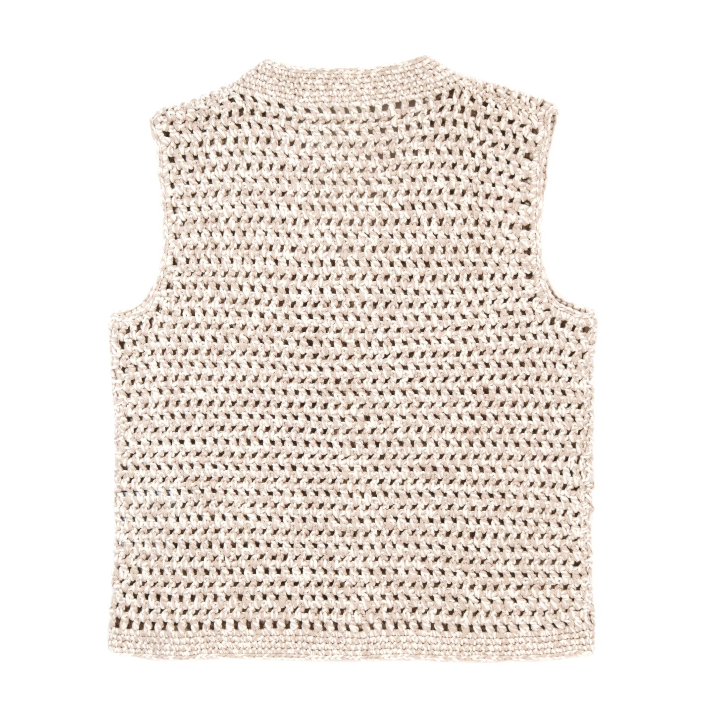 A KIND OF GUISE HAROUN CROCHET VEST SESAME MELANGE
