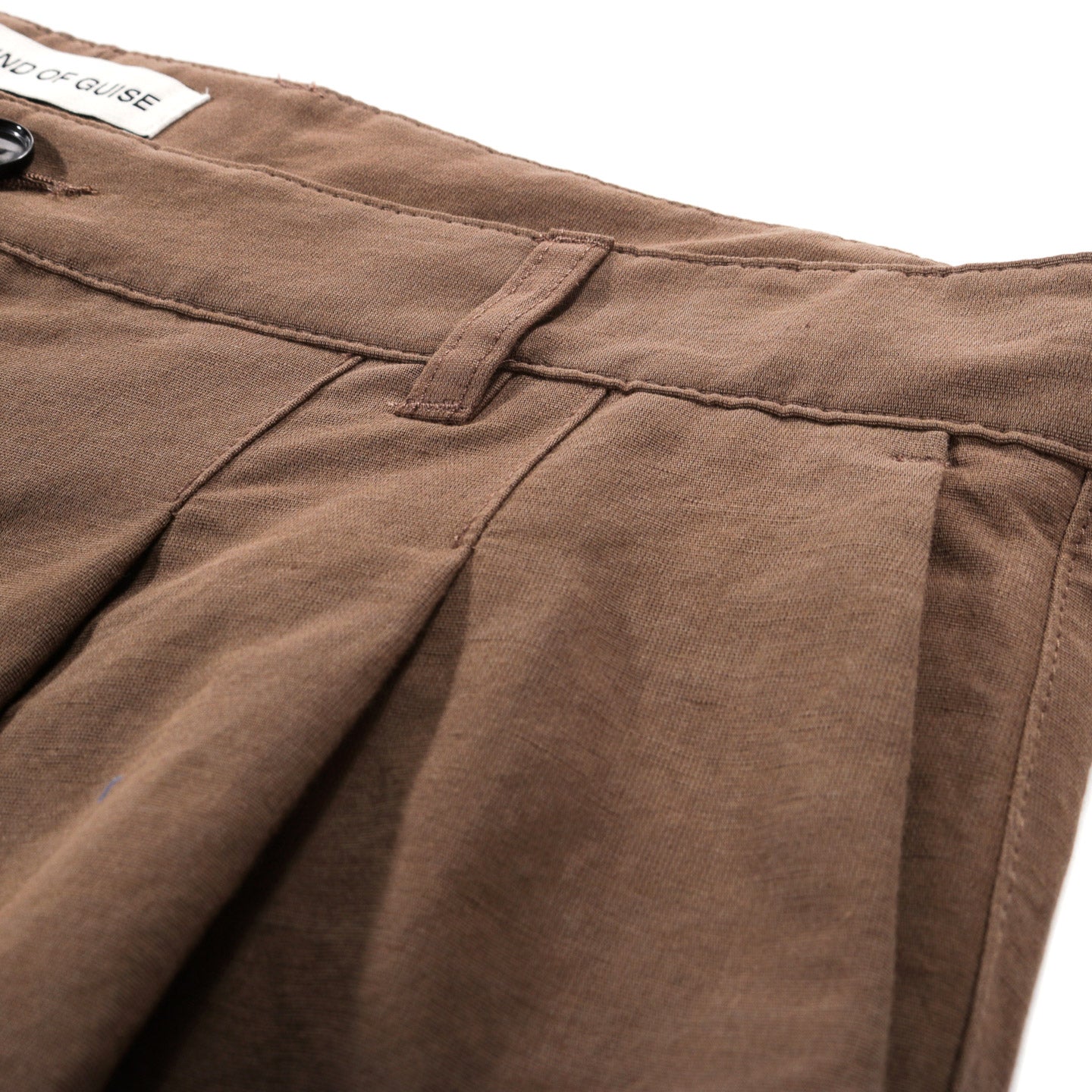 A KIND OF GUISE FLEXIBLE WIDE TROUSERS BROWN SUGAR