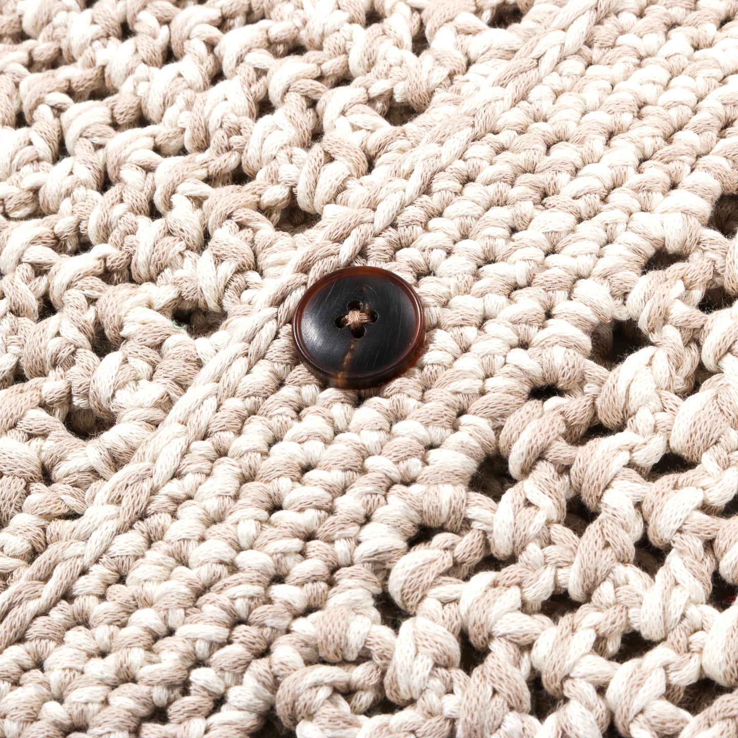 A KIND OF GUISE HAROUN CROCHET VEST SESAME MELANGE