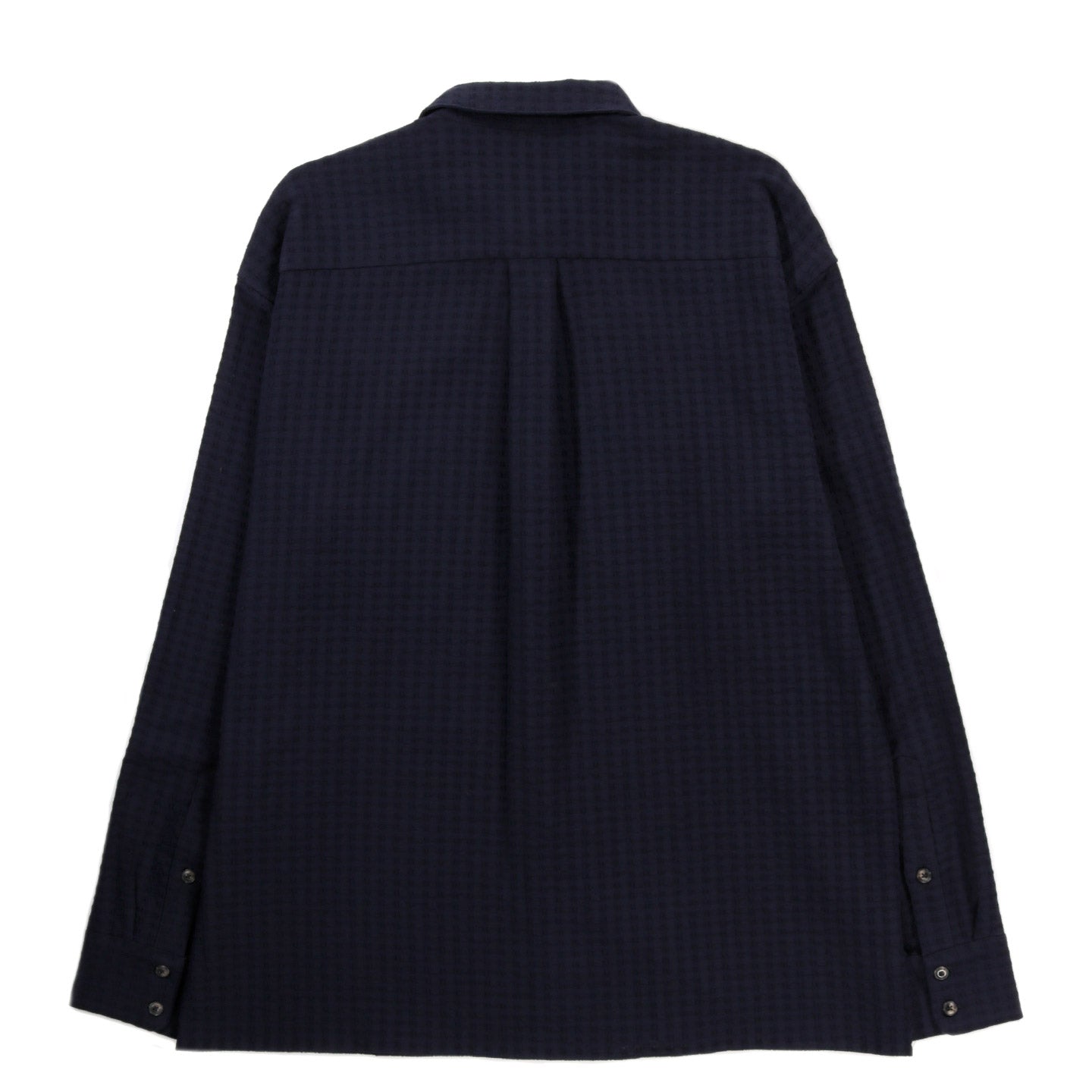 A KIND OF GUISE GUSTO SHIRT TWISTED NAVY STRIPE