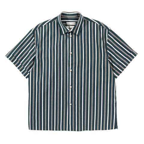 A KIND OF GUISE ELIO SHIRT RACING GREEN STRIPE