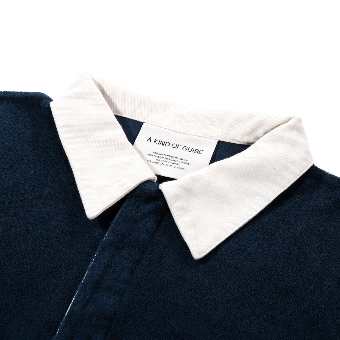 A KIND OF GUISE RAYK RUGBY SHIRT PETROL VELVET