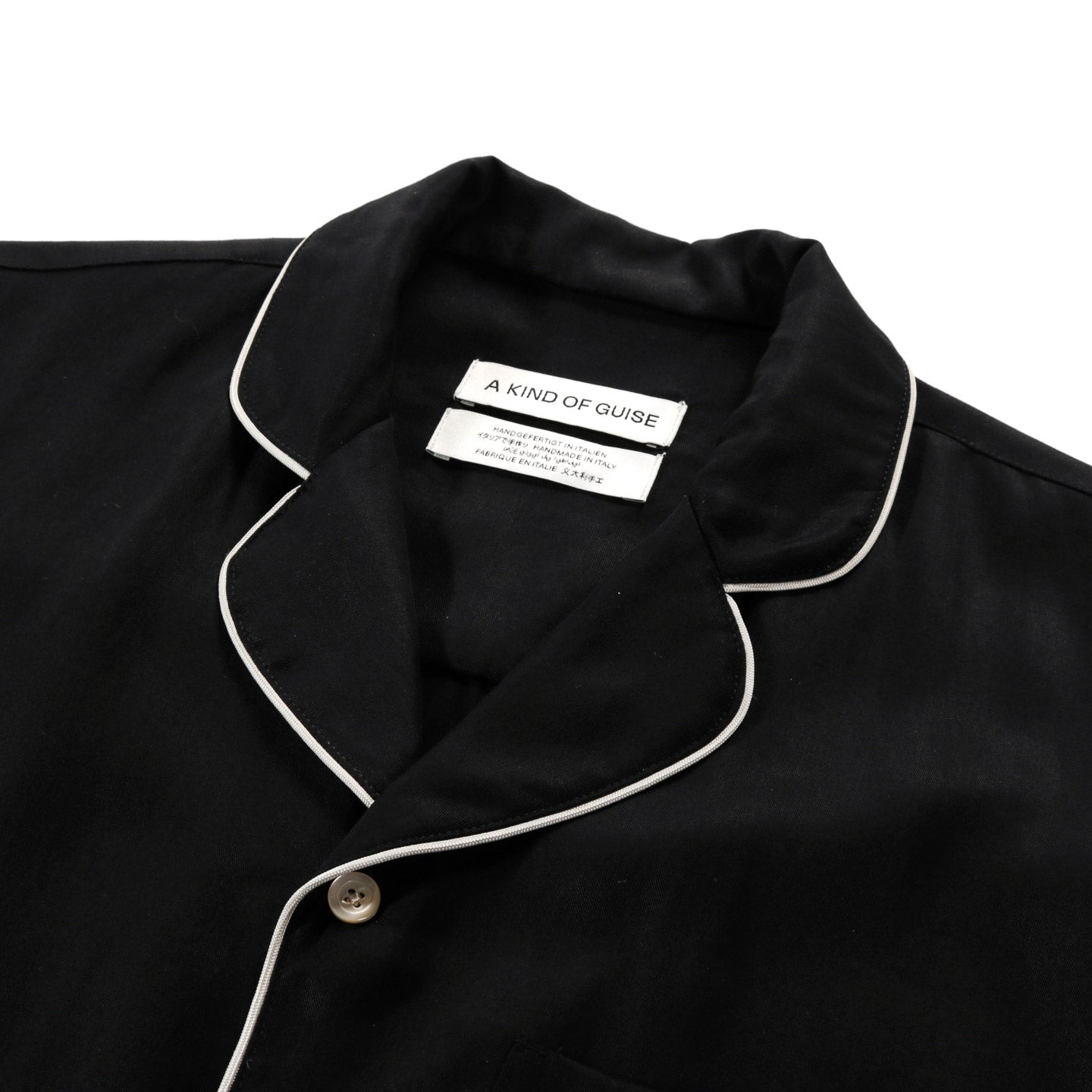 A KIND OF GUISE CESARE SHIRT MELTED BLACK