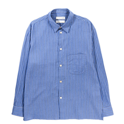A KIND OF GUISE GUSTO SHIRT BLUE SAPPHIRE STRIPE