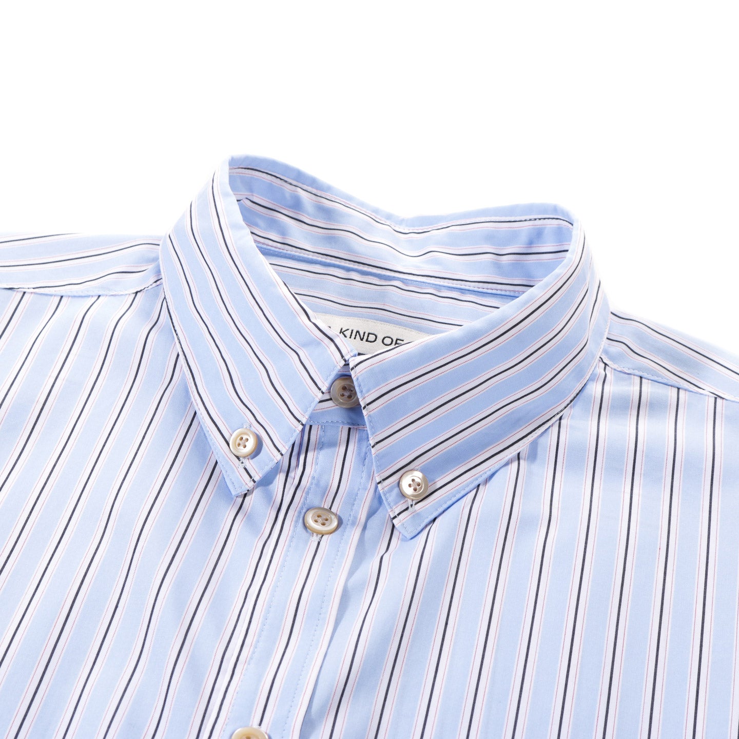 A KIND OF GUISE MANI BUTTON DOWN SHIRT SKY STRIPE
