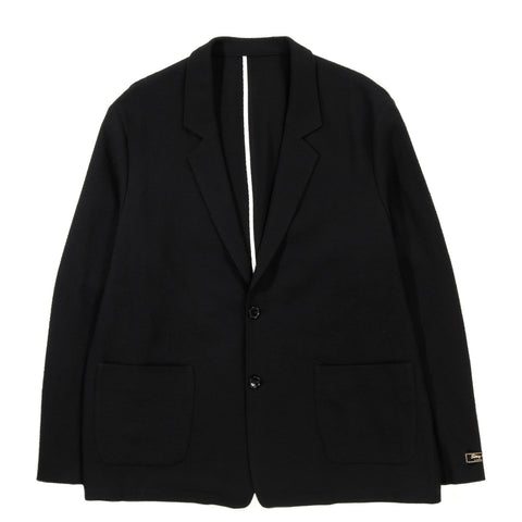 A KIND OF GUISE DECONSTRUCTED PEAK BLAZER STRUCTURED BLACK