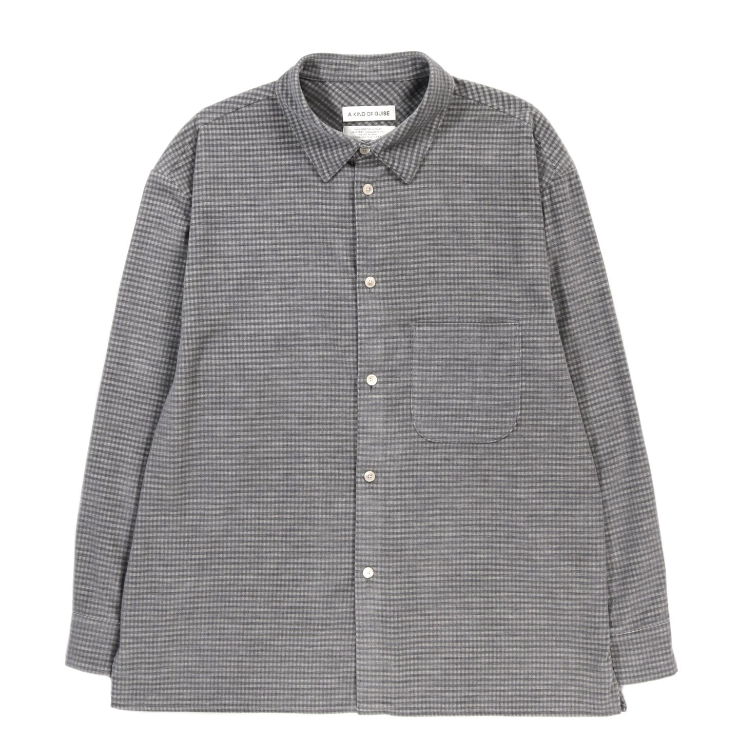 A KIND OF GUISE GUSTO SHIRT CHECKERED FINE CORDUROY