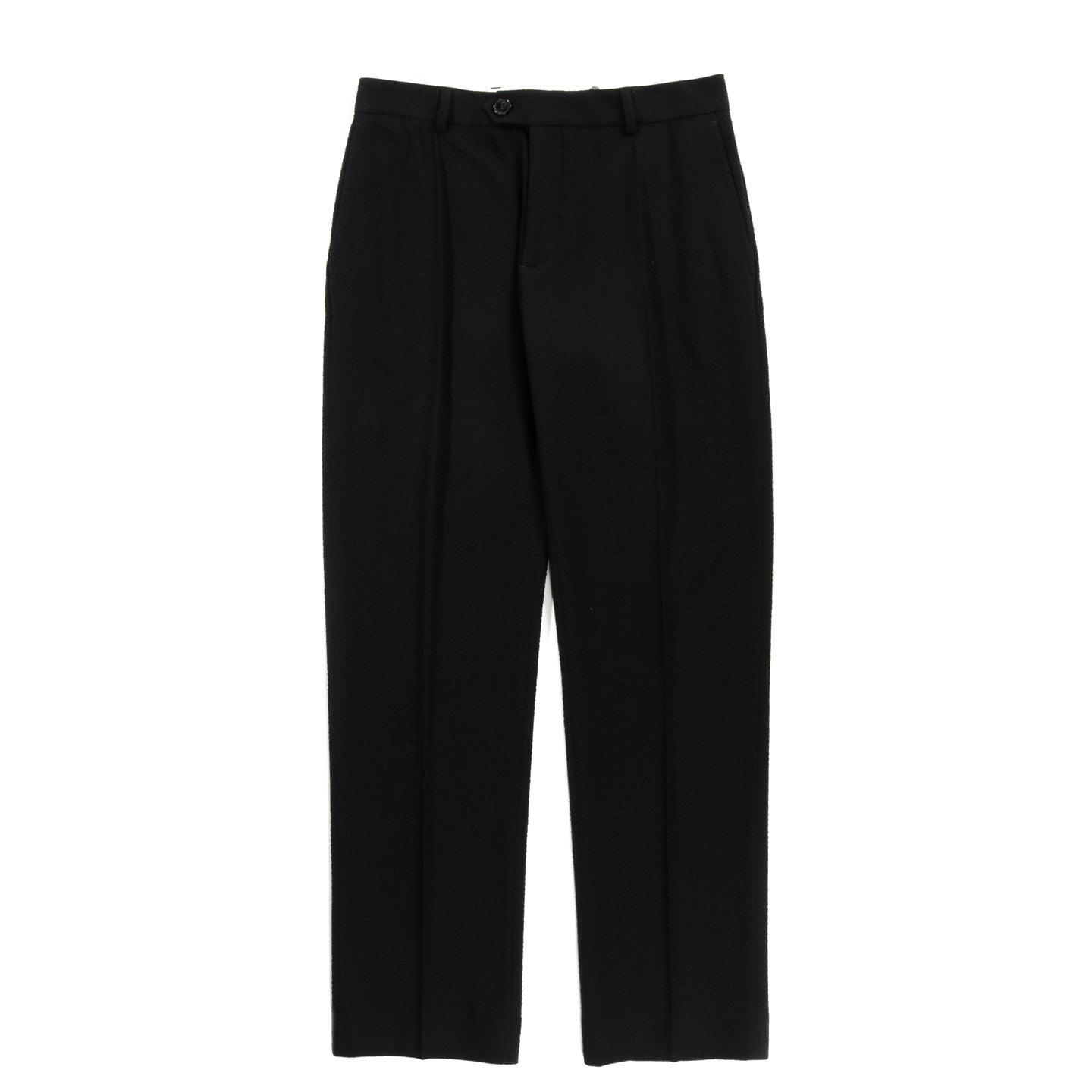 A KIND OF GUISE RELAXED TAILORED TROUSERS STRUCTURED BLACK
