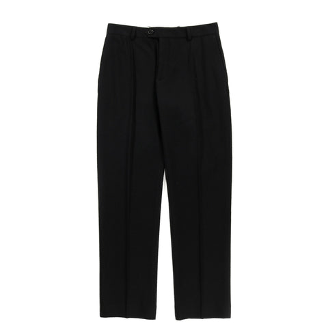 A KIND OF GUISE RELAXED TAILORED TROUSERS STRUCTURED BLACK