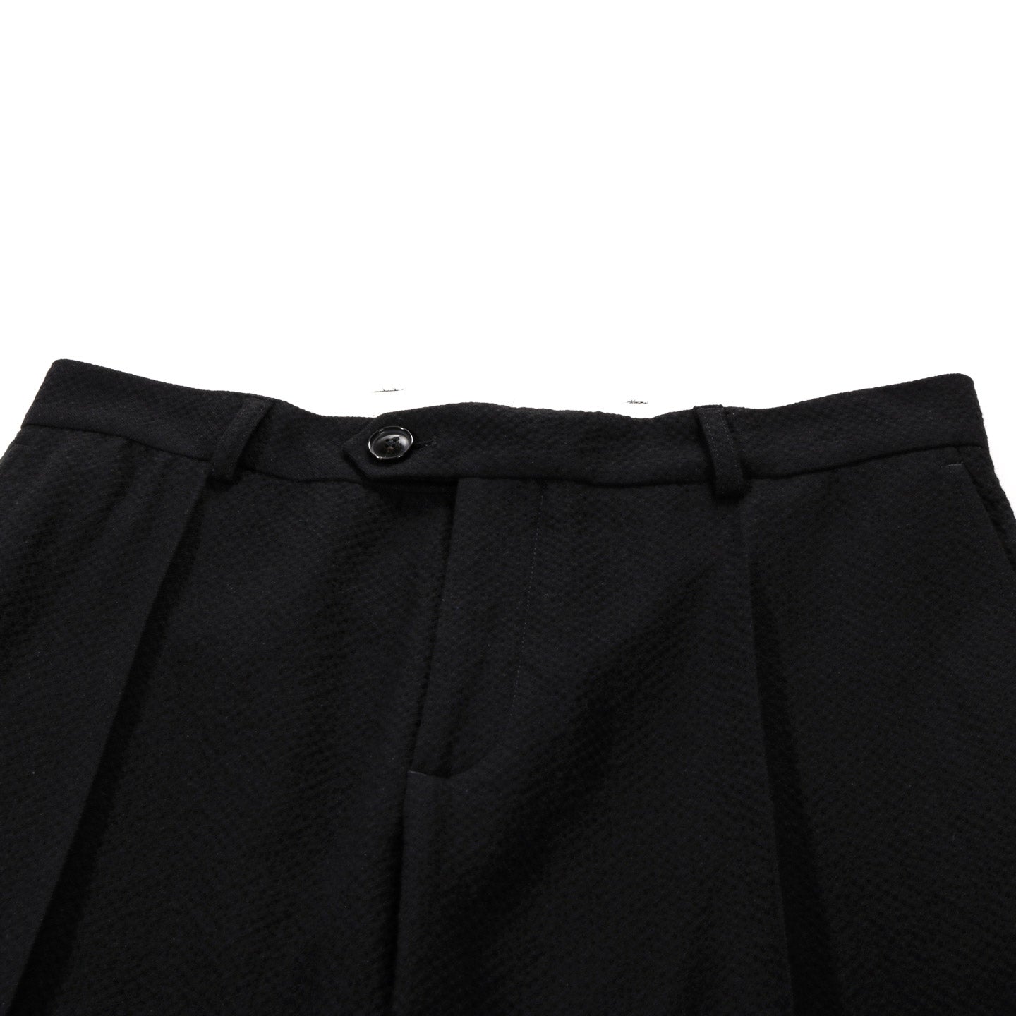 A KIND OF GUISE RELAXED TAILORED TROUSERS STRUCTURED BLACK