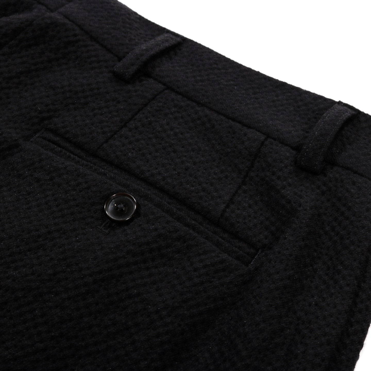 A KIND OF GUISE RELAXED TAILORED TROUSERS STRUCTURED BLACK