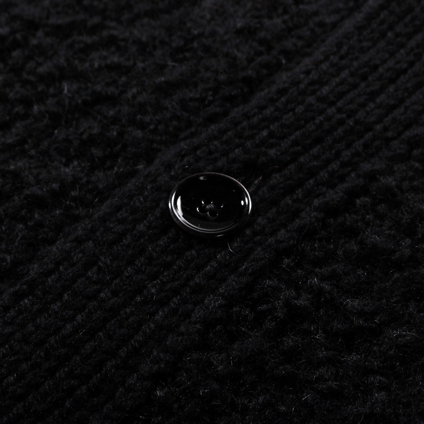 A KIND OF GUISE KHUDER KNIT CARDIGAN BLACK BOUCLE
