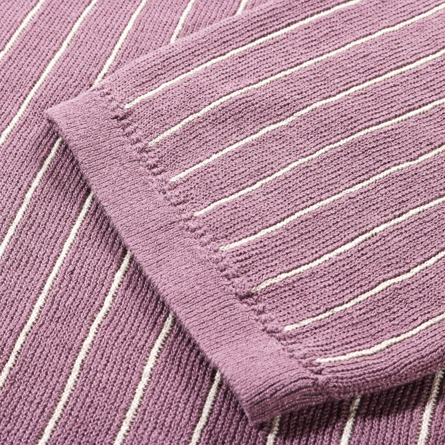 A KIND OF GUISE MAHUA KNIT POLO LOTUS STRIPE