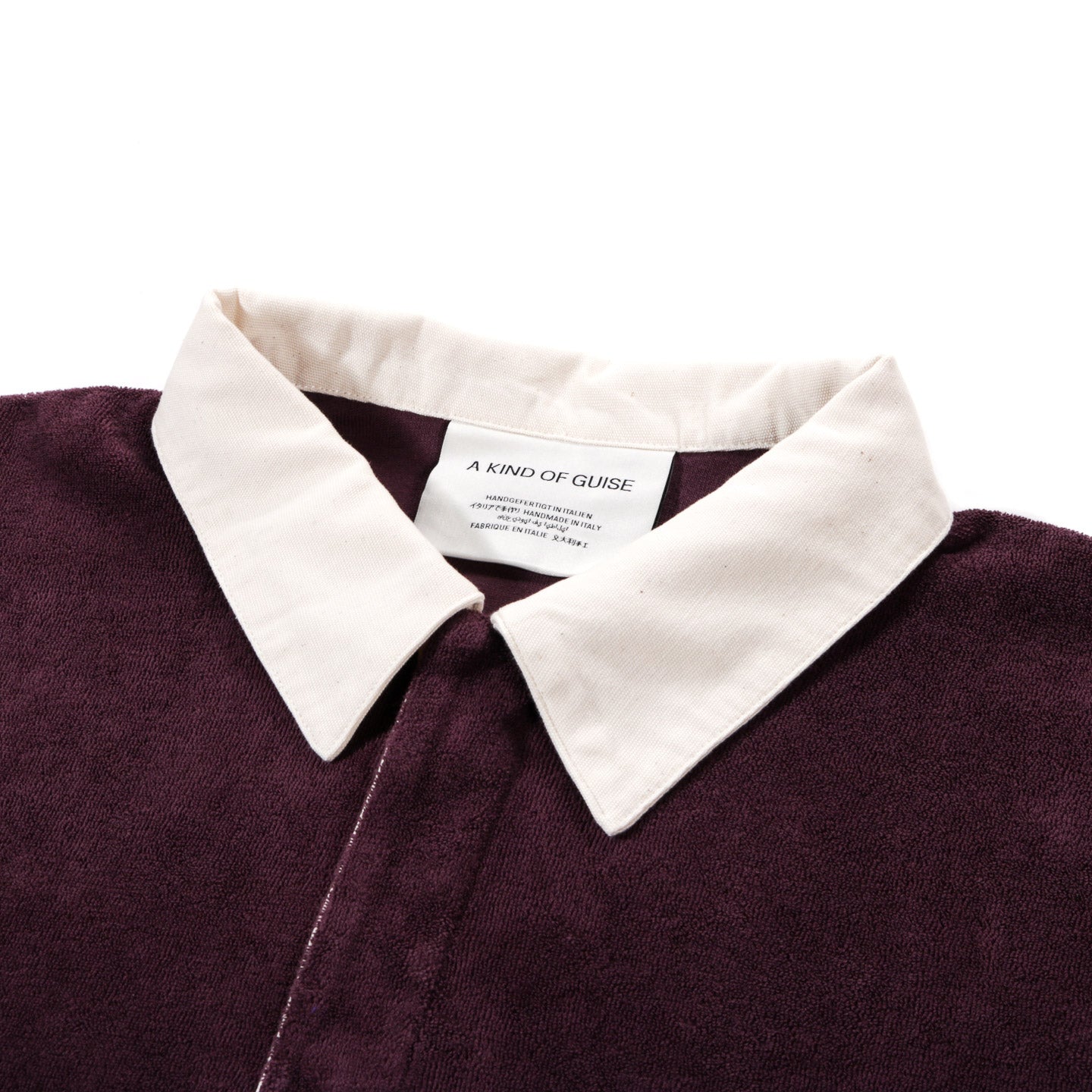 A KIND OF GUISE RAYK RUGBY SHIRT LAVENDER VELVET
