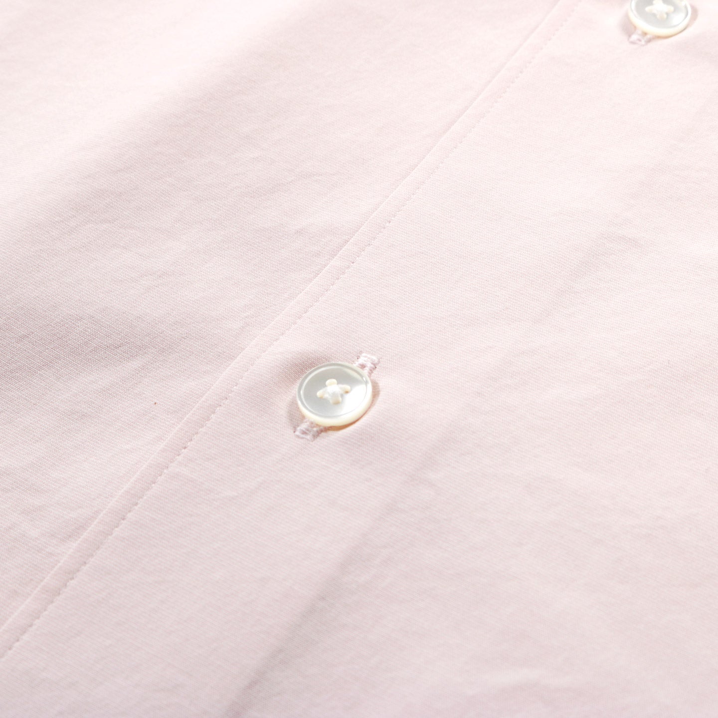 AURALEE WASHED FINX WEATHER CHAMBRAY SHIRT PINK BEIGE