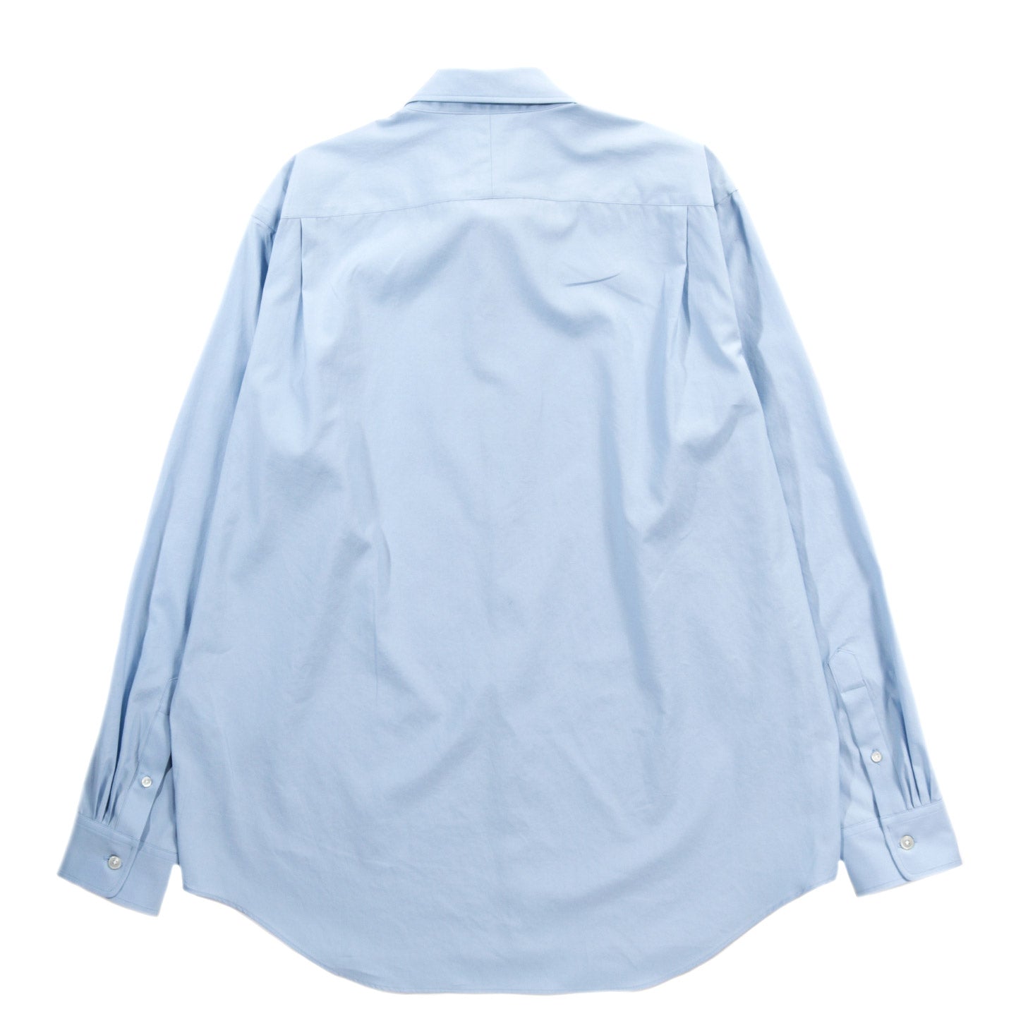 AURALEE WASHED FINX TWILL SHIRT LIGHT BLUE