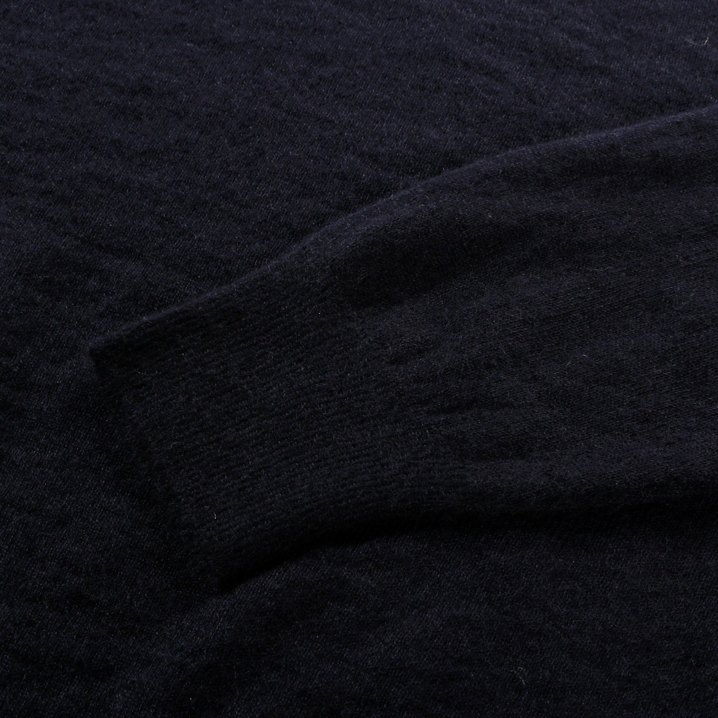 AURALEE KID MOHAIR SHEER KNIT PULLOVER NAVY