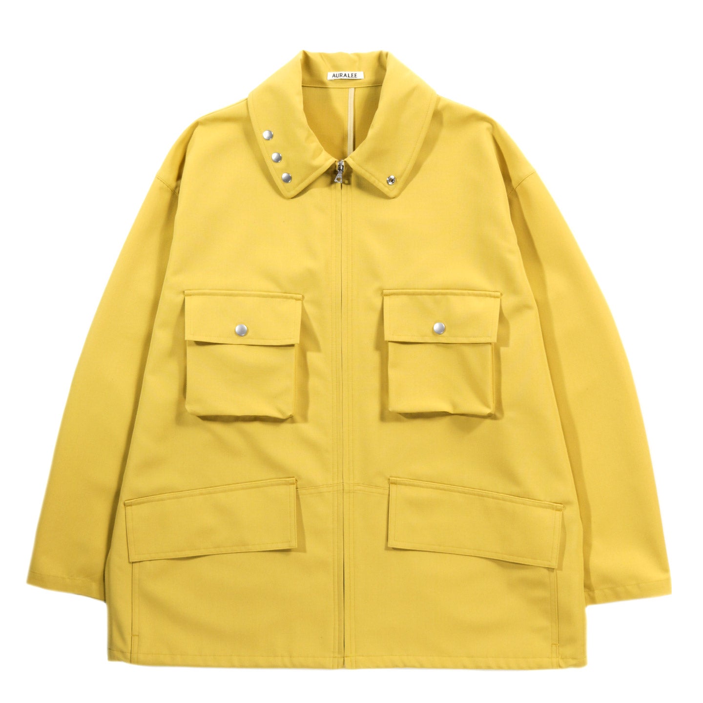 AURALEE WOOL MAX CANVAS BLOUSON MUSTARD YELLOW