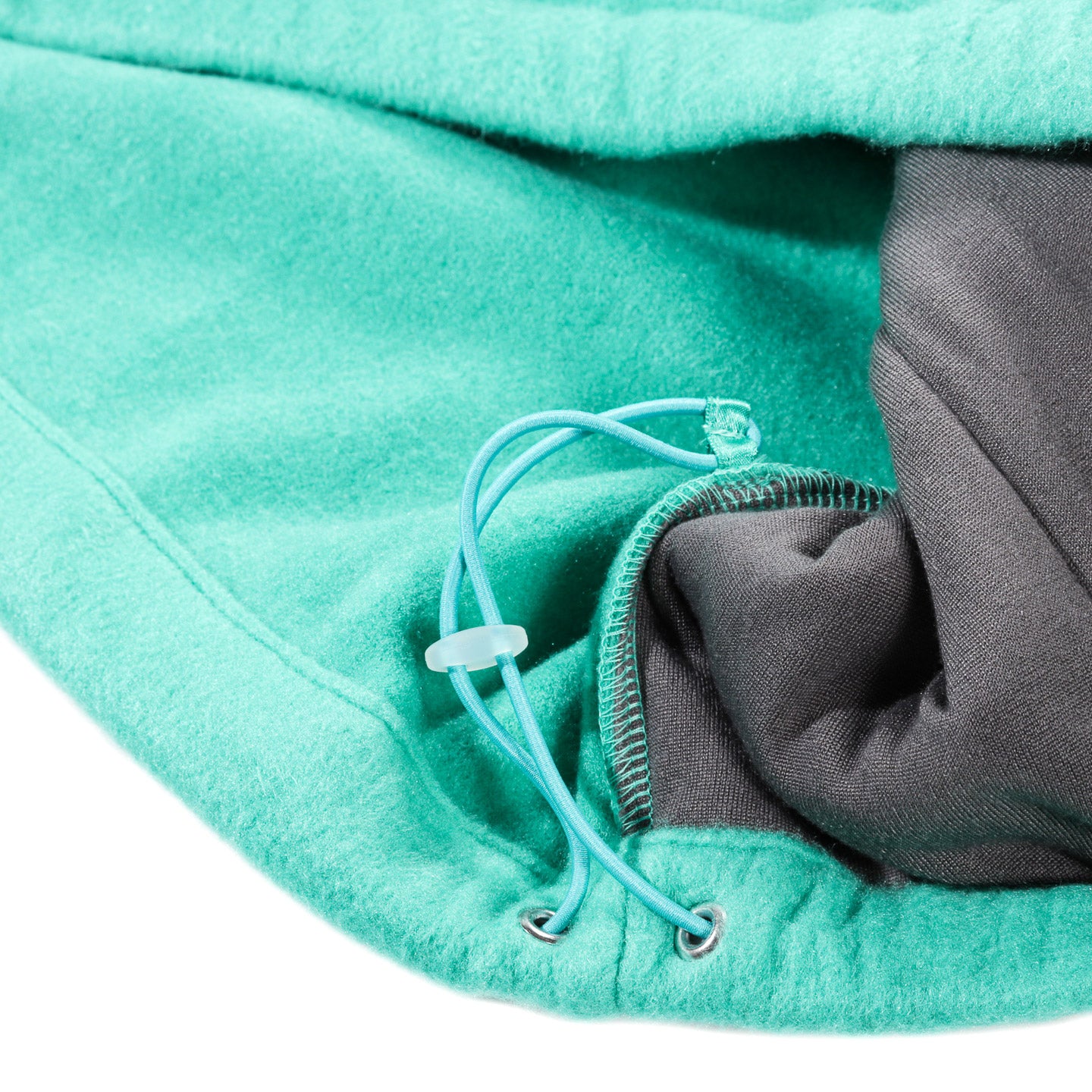 AURALEE PURE SILK COMFORT FLEECE HALF ZIP P/O JADE GREEN
