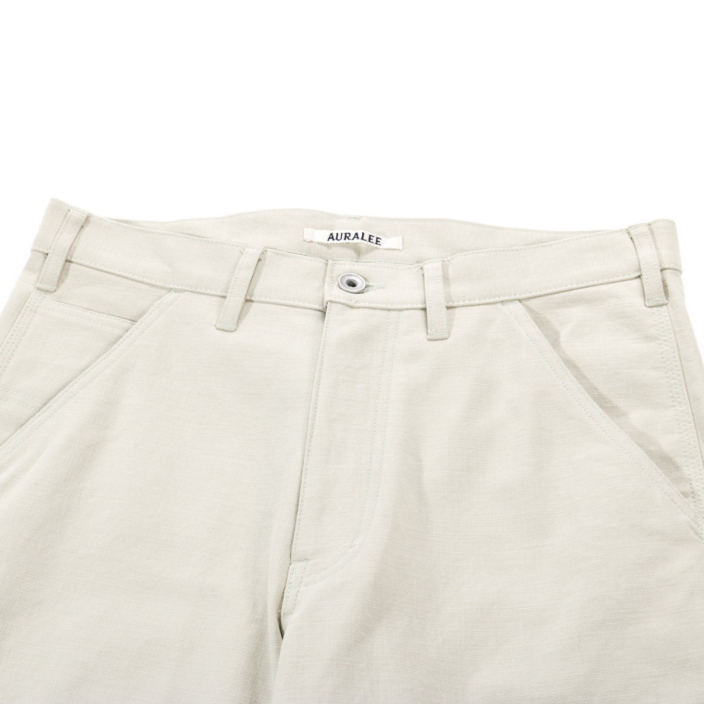 AURALEE WASHED HEAVY CANVAS PANTS IVORY | TODAY CLOTHING