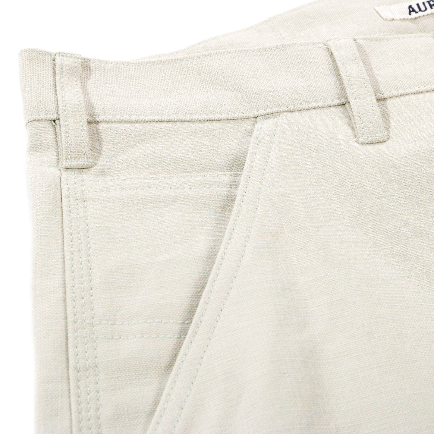 AURALEE WASHED HEAVY CANVAS PANTS IVORY | TODAY CLOTHING